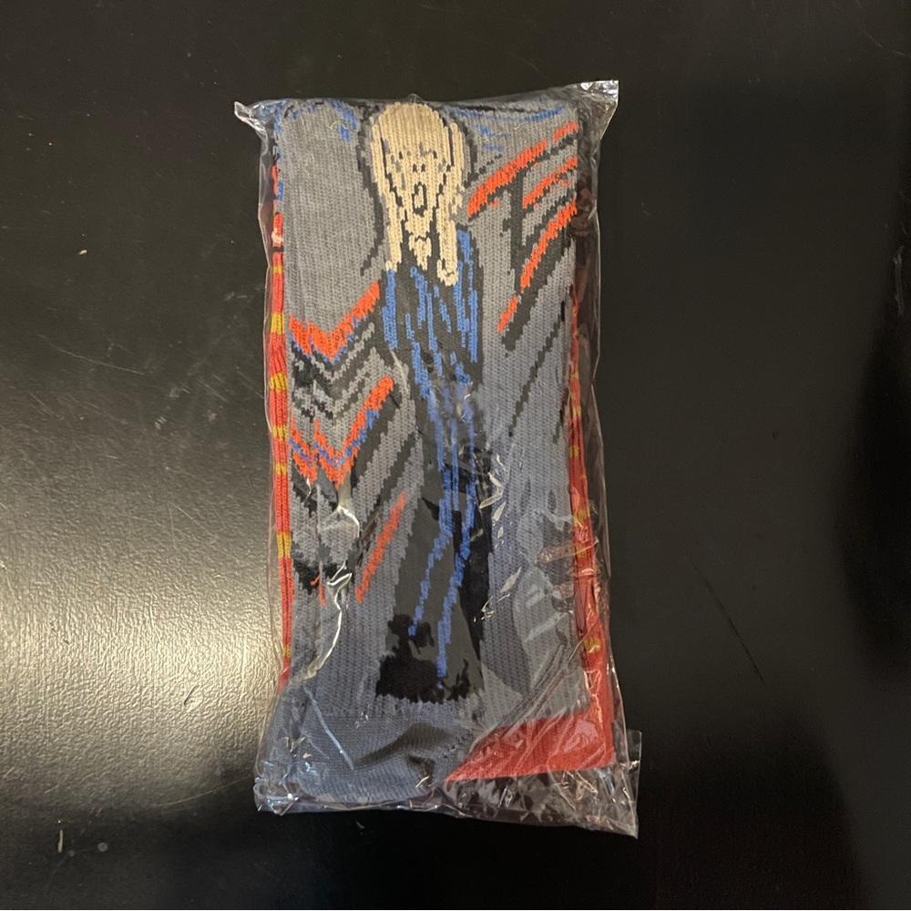 NEW Edvard Munch The Scream Painting Knee High Socks